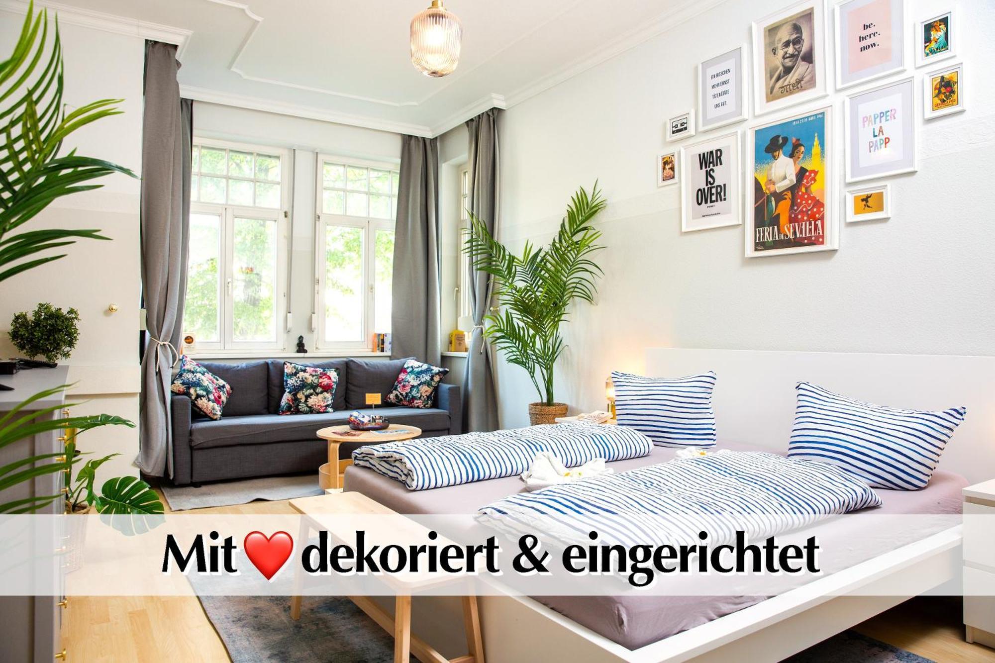 12 Fewos Im Jugendstilhaus Mit Aufzug, Terrasse, Kingsize-Bett, Smart-Tv, Etc Erfurt Rum bild